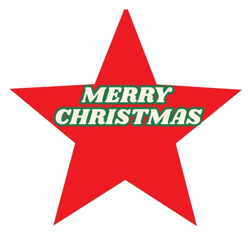 Navidad retro de estrella roja