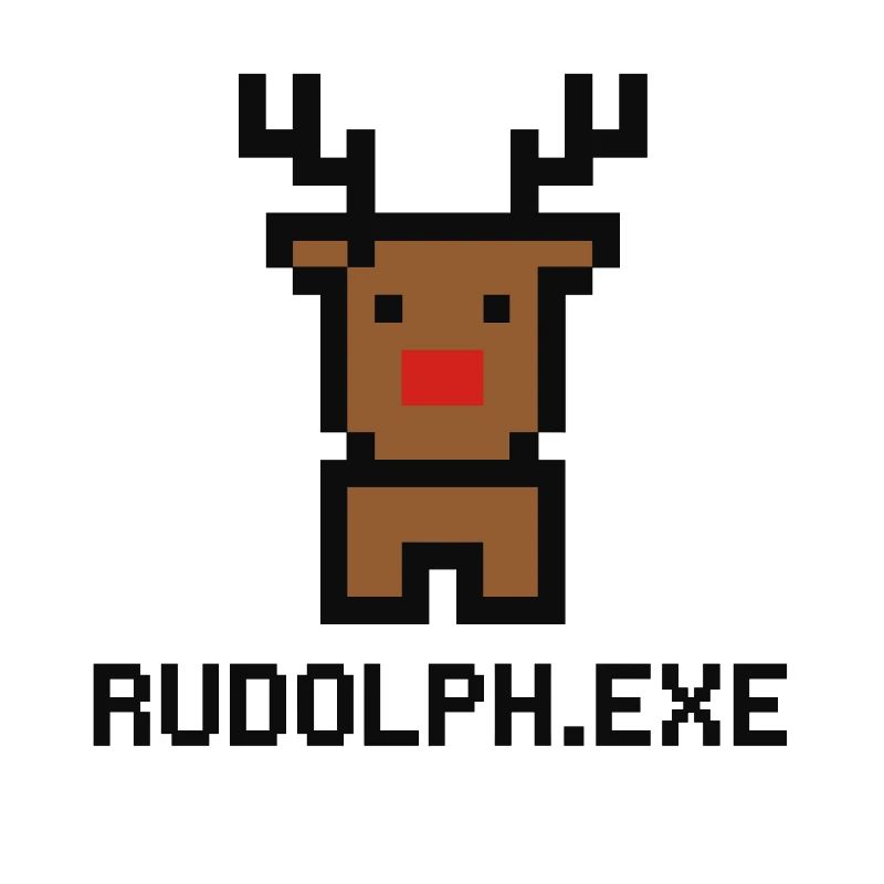 Rudolph.exe Pixel Reindeer