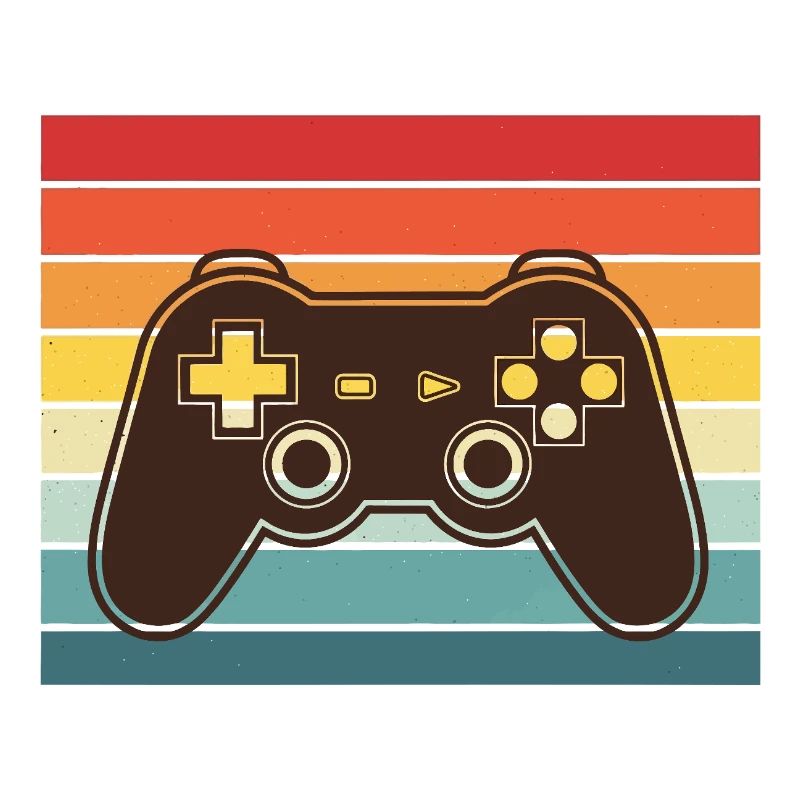 Retro Rainbow ControllerVintage Videospiel-Controller