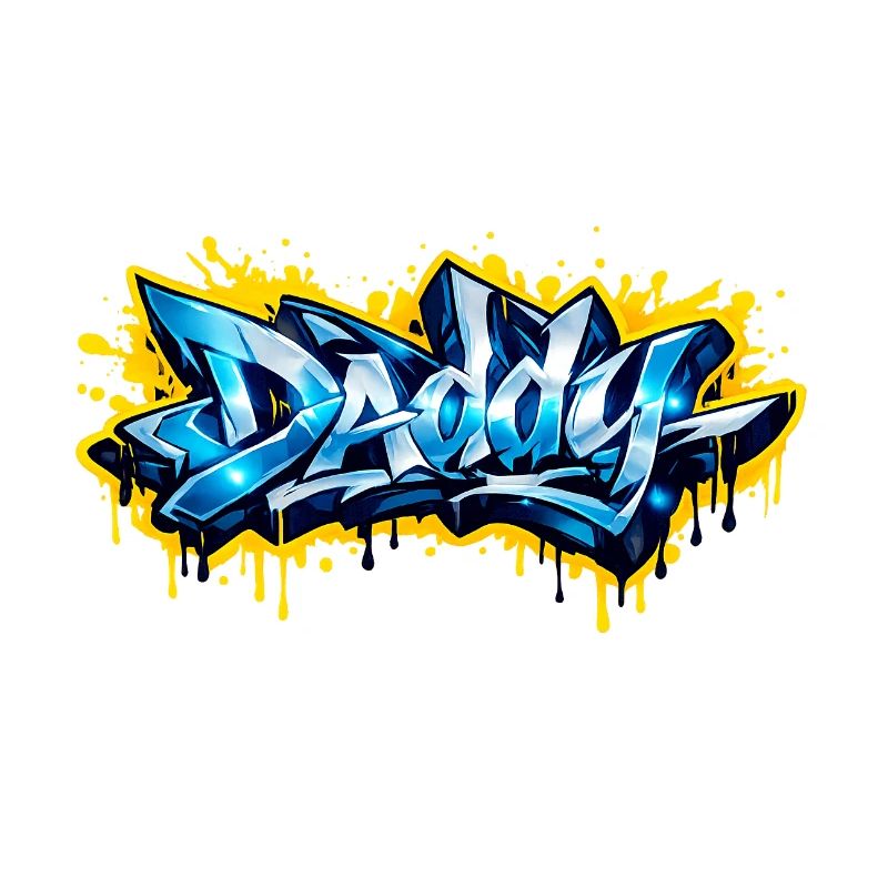 DADDY GRAFFITI NAME FOR PERFECT GIFT PRINTABLE 