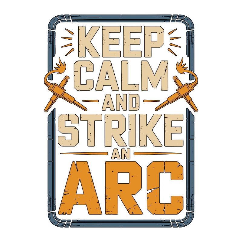 Welder Keep Calm And Strike Steel Metalwork