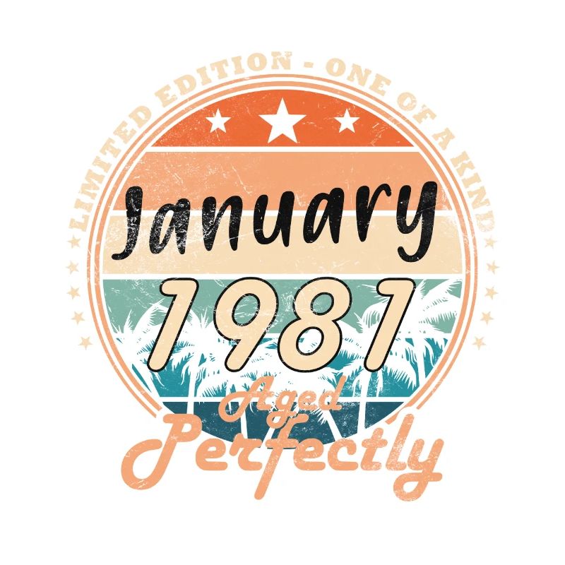 45th Birthday Original January 1981