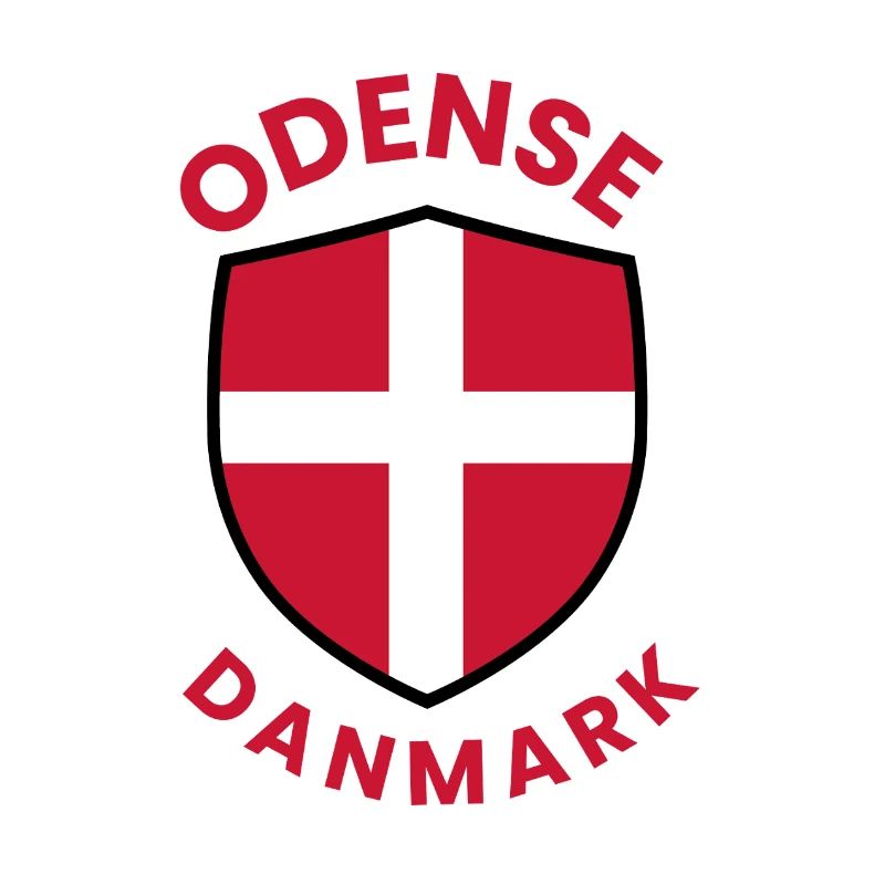 Blason du drapeau du Danemark d’Odense