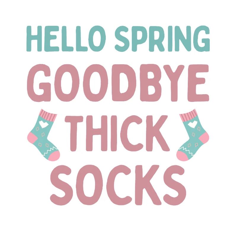 Hello Spring Goodbye Thick Socks