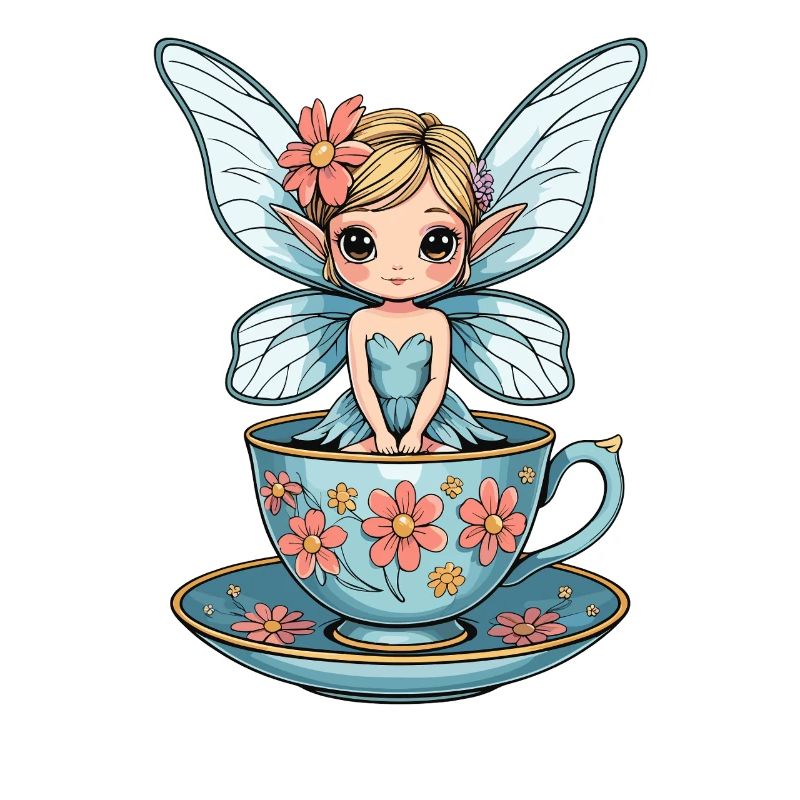 Blumenfee im Teacup