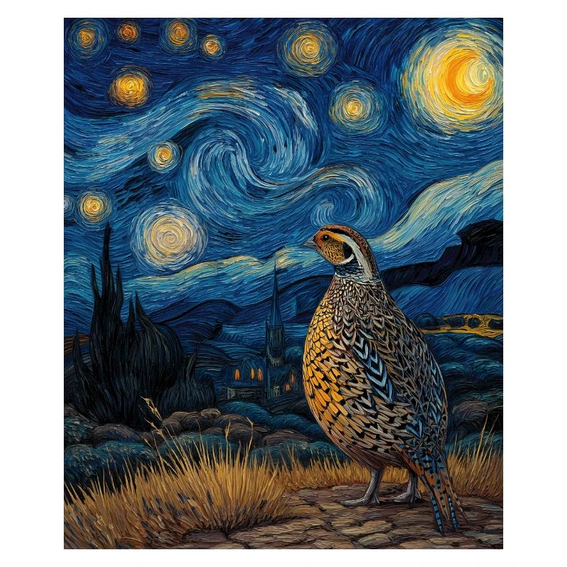 Quail Van Gogh