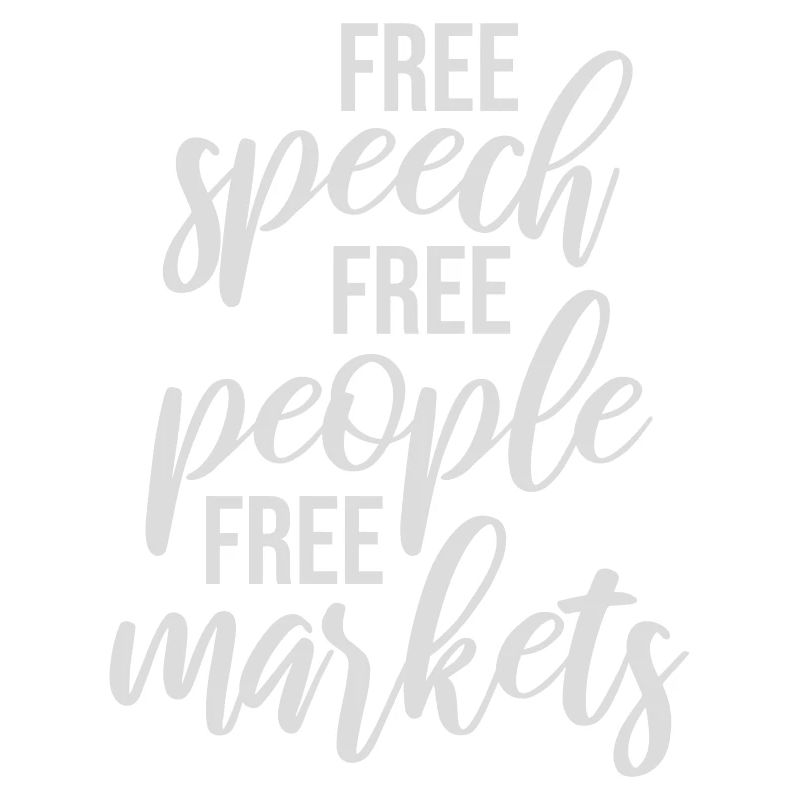 Marché de la liberté d’expression Peuple Libertarian Freedom Logo