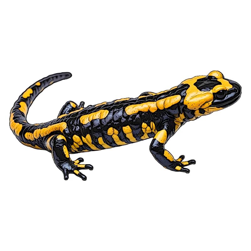 Conception de la salamandre de feu