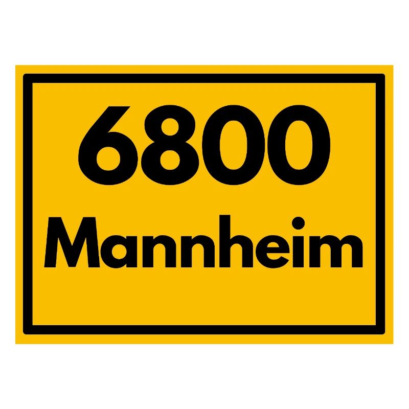 ANCIEN CODE POSTAL RETRO 6800 MANNHEIM Squares