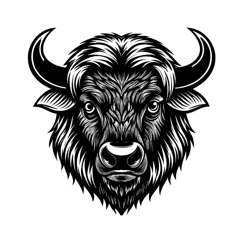 Bison head