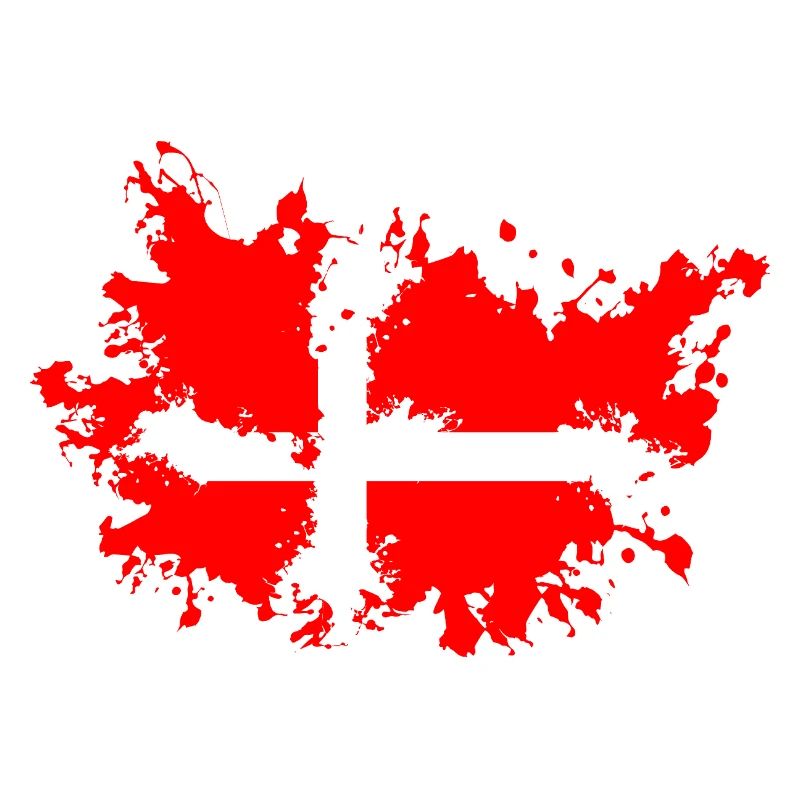 Drapeau éclaboussé du Danemark