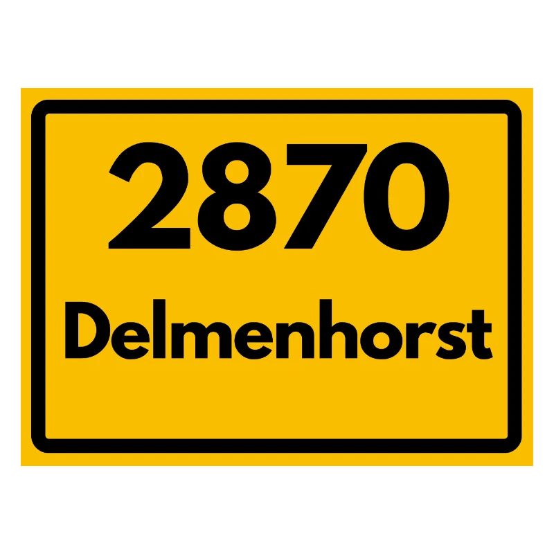 ANCIEN CODE POSTAL RÉTRO 2870 DELMENHORST