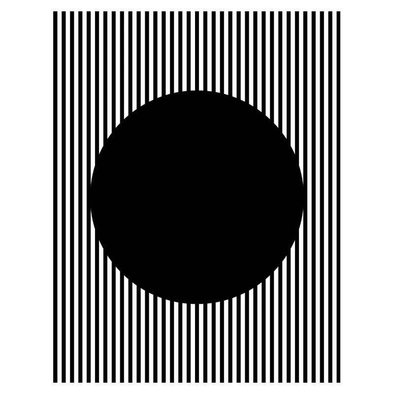 Conception en forme de cercle noir