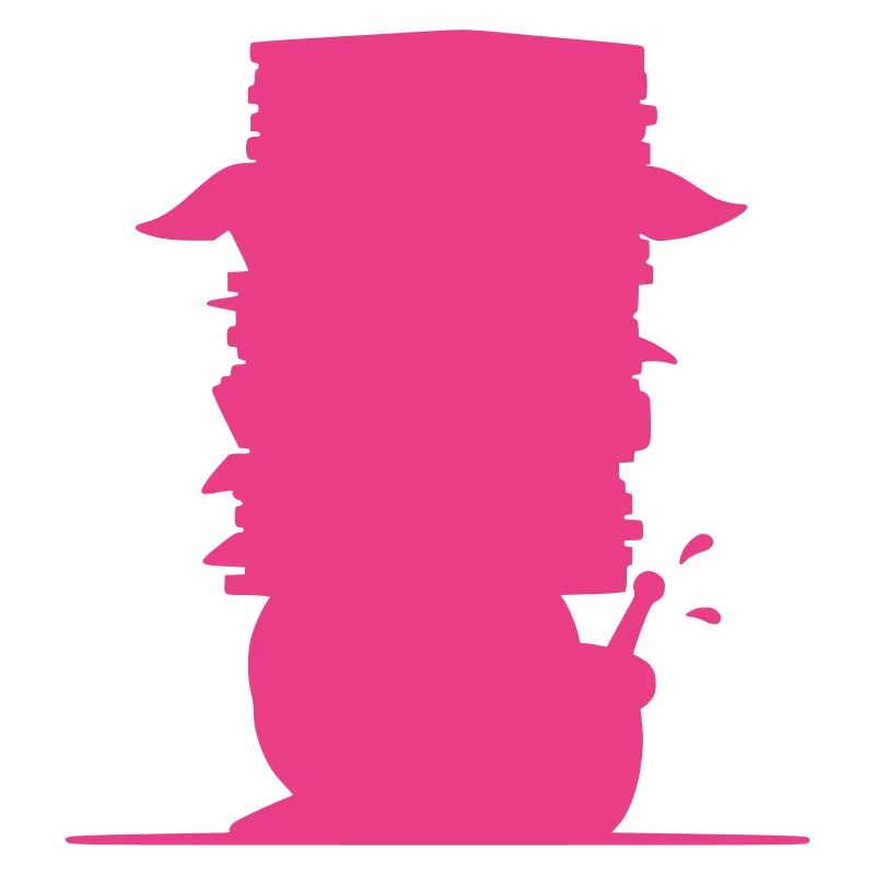 Snail File Stack Silhouette