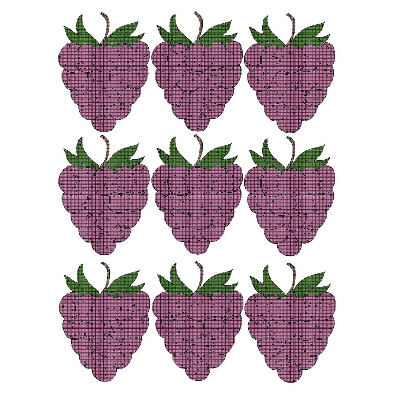 raspberry pattern textile