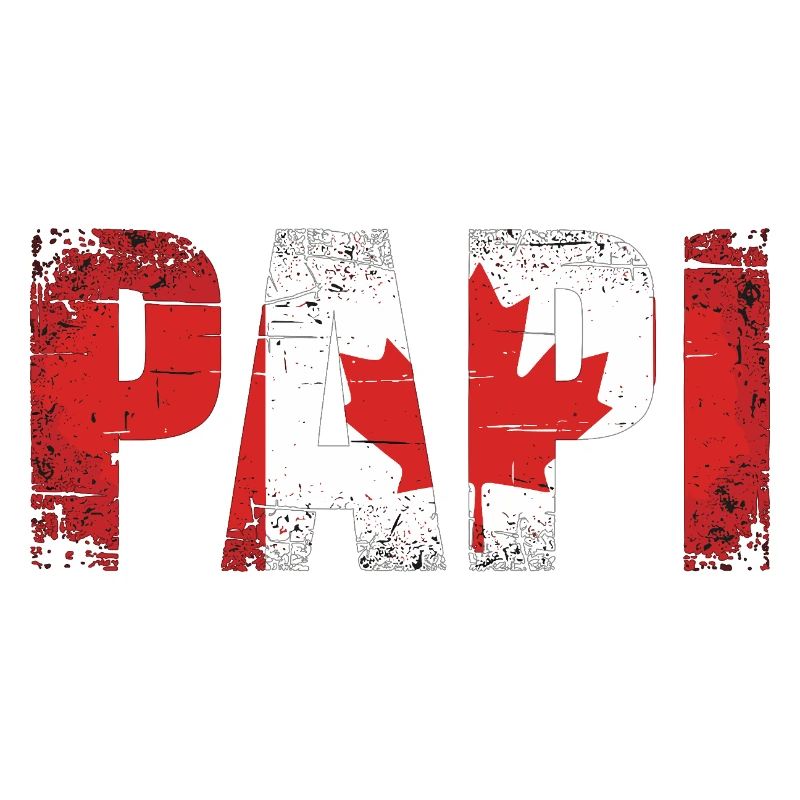Papa Drapeau du Canada Papa Vintage