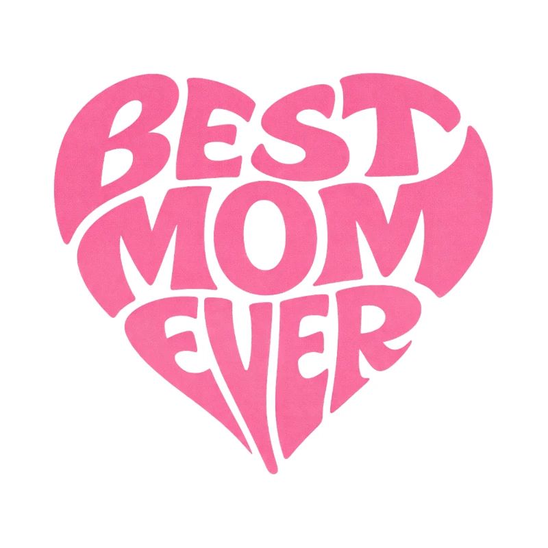 Best Mom Ever Herz Muttertag Geschenk