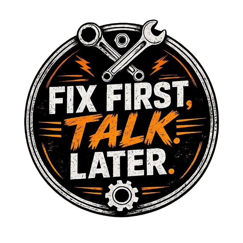 Fix First, Talk Later – Mechanic Tee