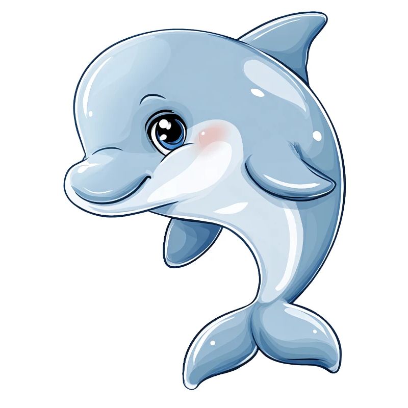 Mignon bébé dauphin