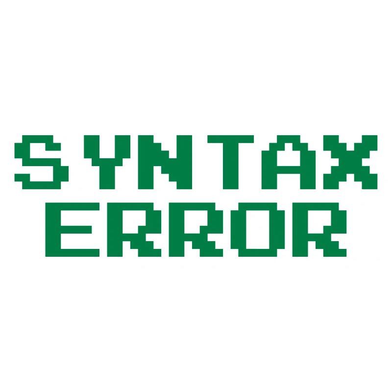 Syntax Error