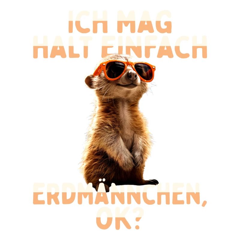 Erdmännchen Süßes Meerkat Ich Mag Halt Erdmännchen