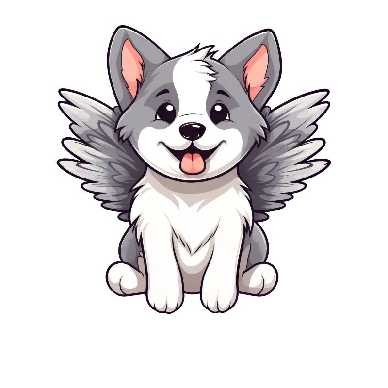 Cute Angel Husky Comic