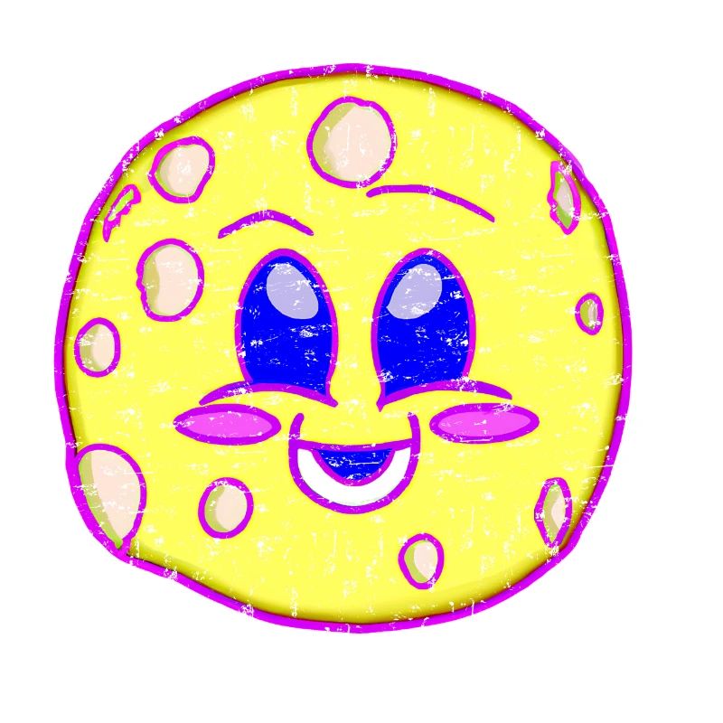 Lune laide Kawaii