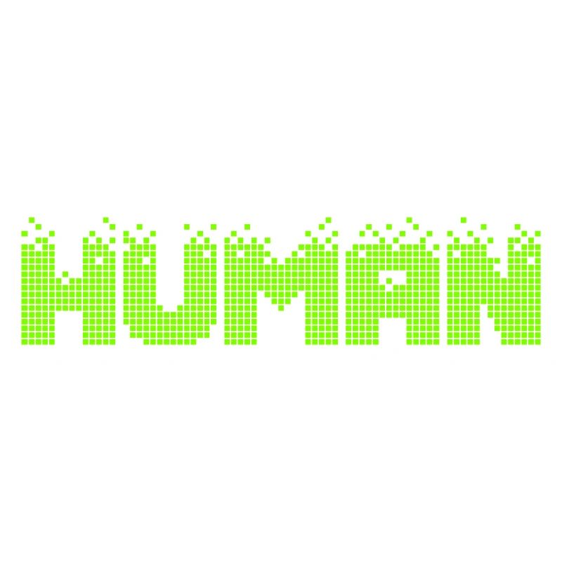HUMAN Neon Pixel Glitch