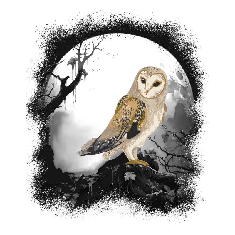 mystisch Eule Eulen Waldbewohner Märchen Kind