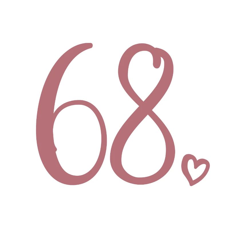 Mignon numéro 68, 68 ans, cadeau de 68e anniversaire