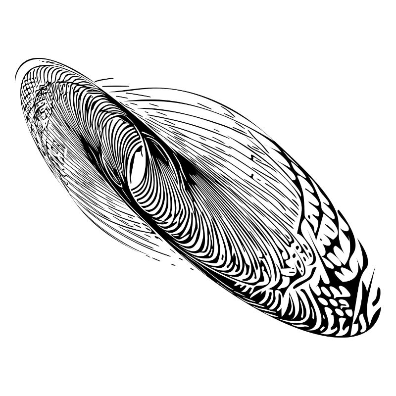 Ellipse abstraite de forme d’oscillation