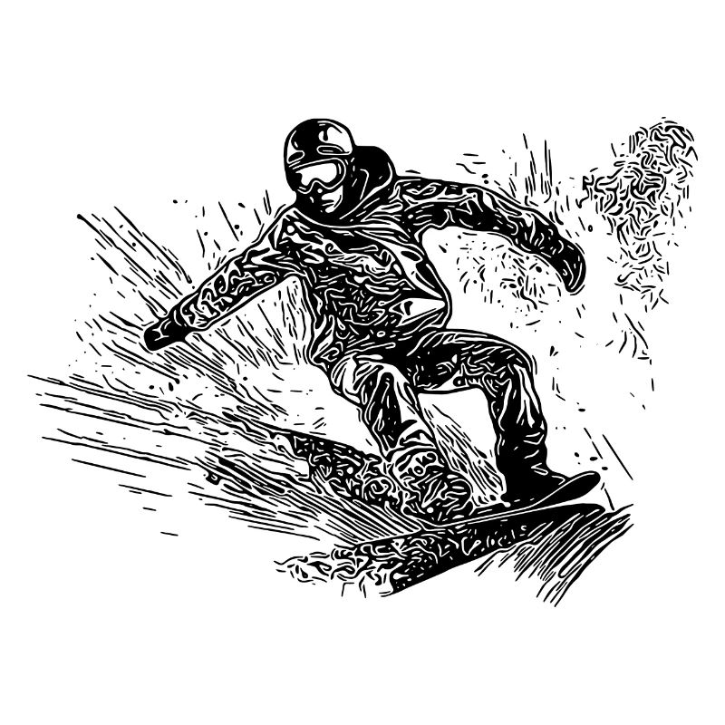 Snowboarding Ride Style Deep Snow Snowboard Move