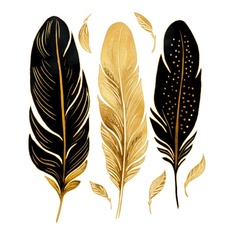 Plumes dorées