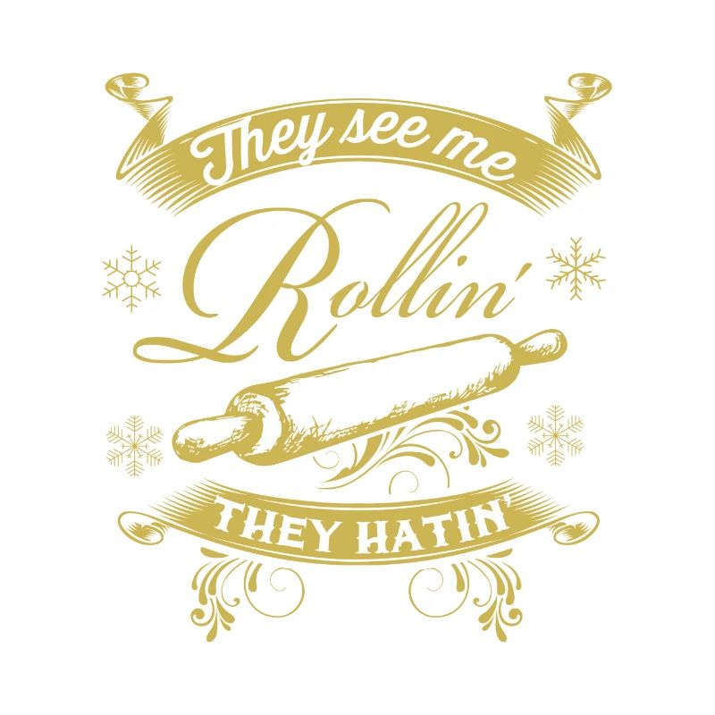 Funny Christmas pastry roll dough biscuits baking