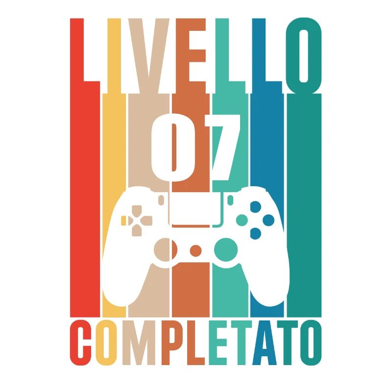 7th Birthday Player Level 7 Complete 7 Years