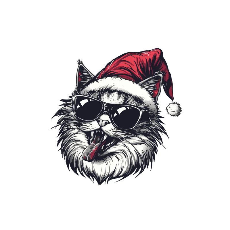 Chat Noël Drôle