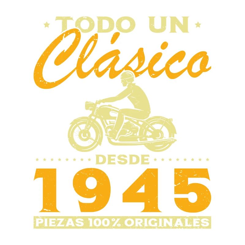 Biker Ein Klassiker, der 1945 geboren wurde