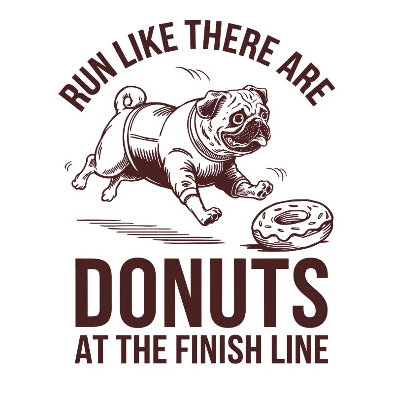 Courez comme un marathonien avec des beignets à la ligne d’arrivée