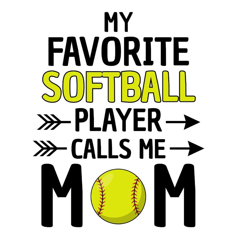 Softball Mama Spruch Softball Mutter
