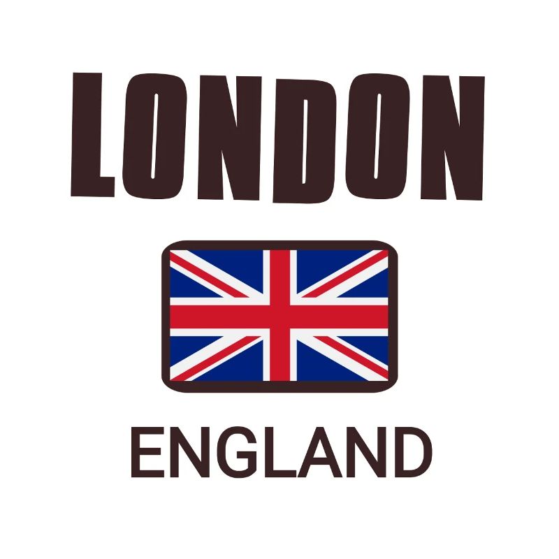 Londres, Angleterre, avec drapeau de l’Angleterre