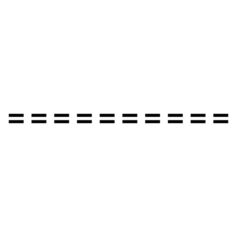 Trait de symbole en pointillés