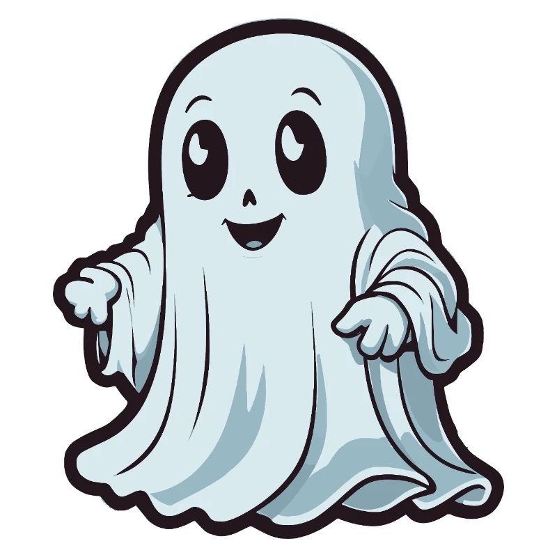 Cute Ghost - Spooky Halloween Design