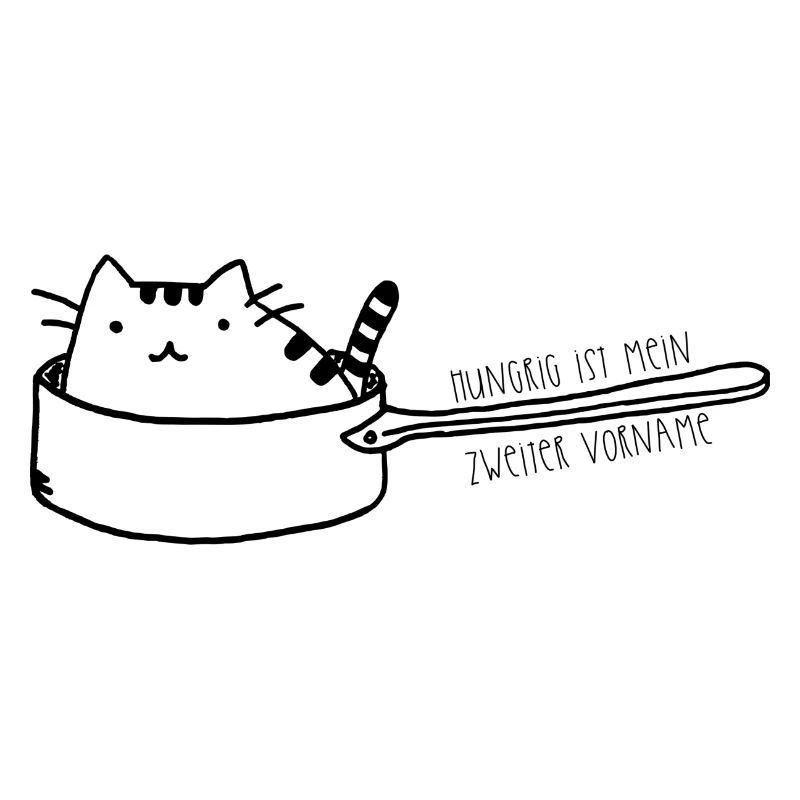 Katze in Pfanne - Hunger