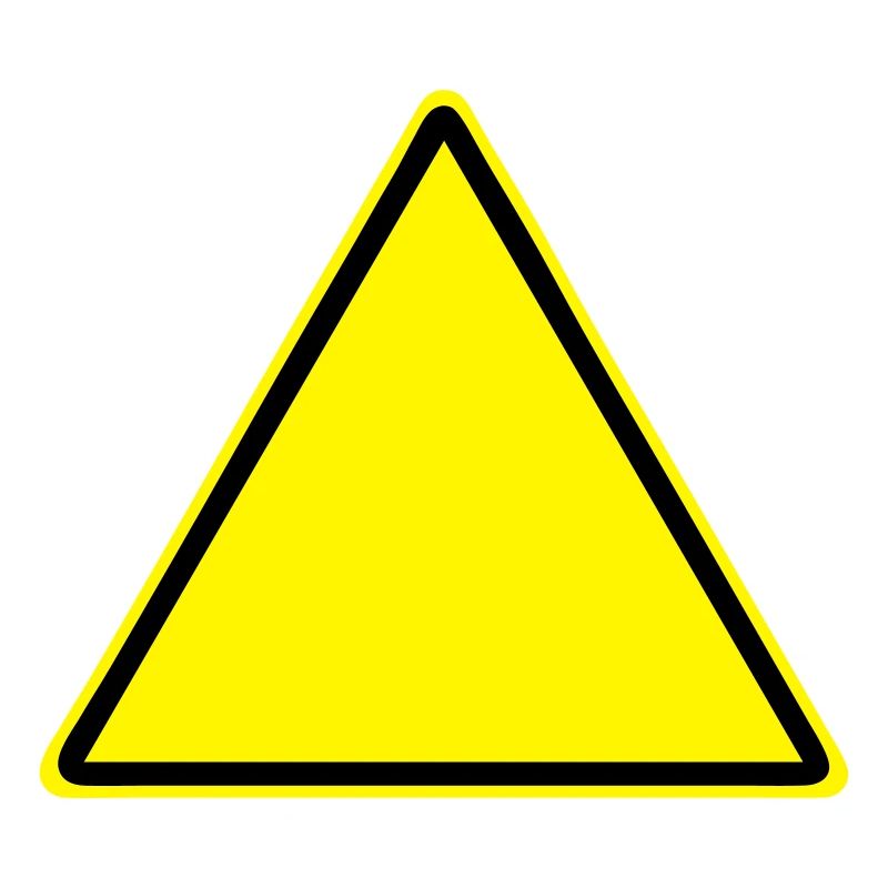 Warnschild Blanko