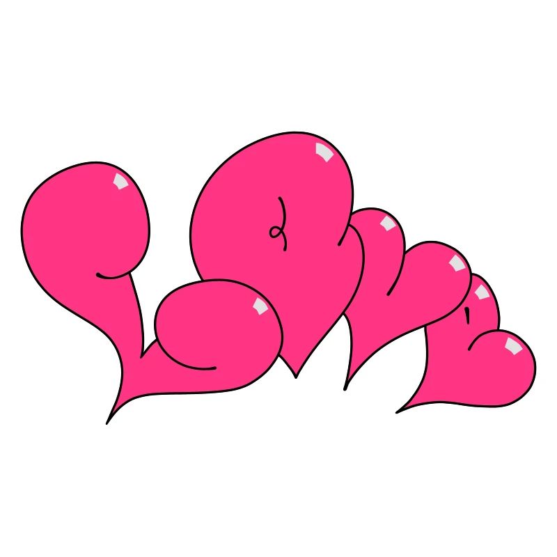 Love Bubble heart Style