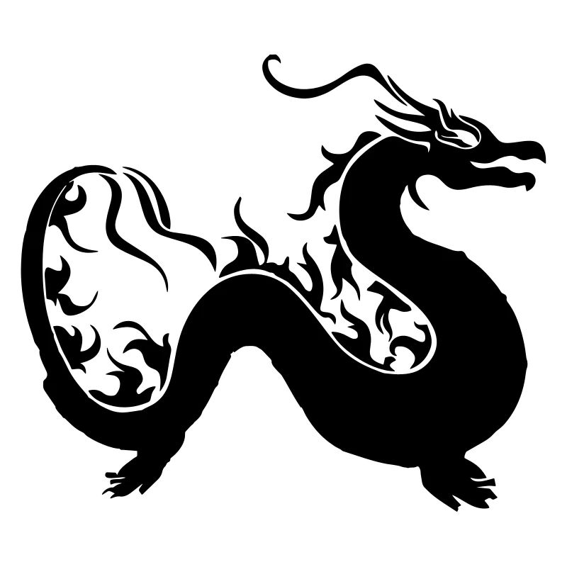 Drache geschlängelt
