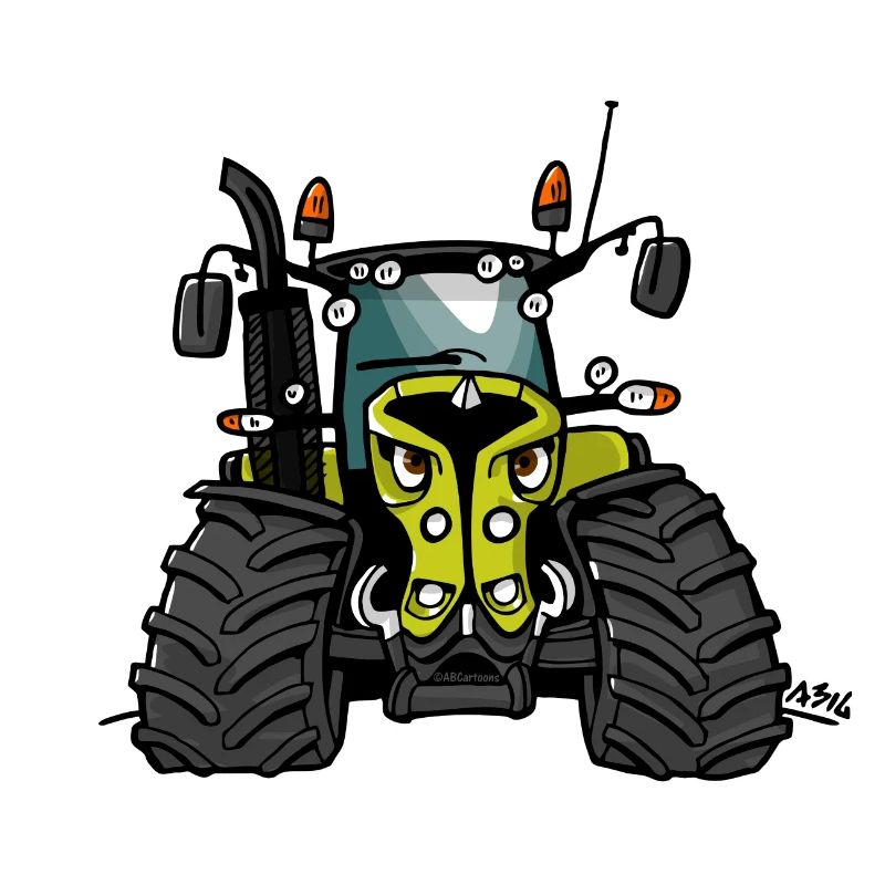 0300 light green tractor