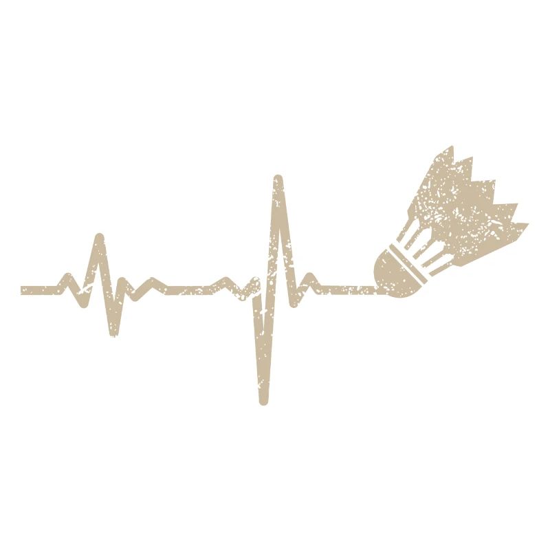 Geschenk Heartbeat Badminton