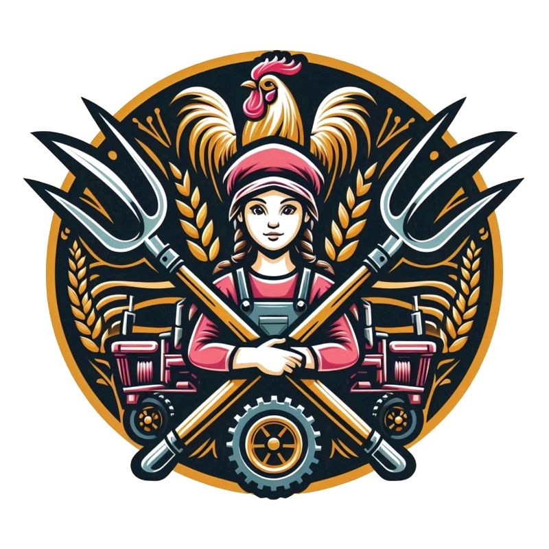 Mädchen vom Dorf Logo