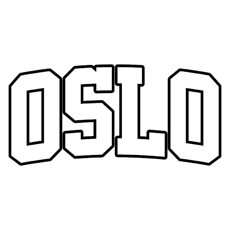 Oslo-Logo: College-Design mit nordischem Stil